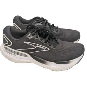 Brooks Glycerin GTS 21 Shoes Womens 8.5 Black White Running Athletic Sneakers